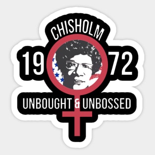 Shirley Chisholm 1972 Sticker